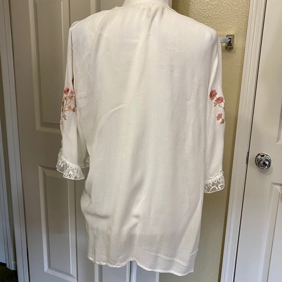 💕White Short Sleeve Cardigan - Picture 4 of 6